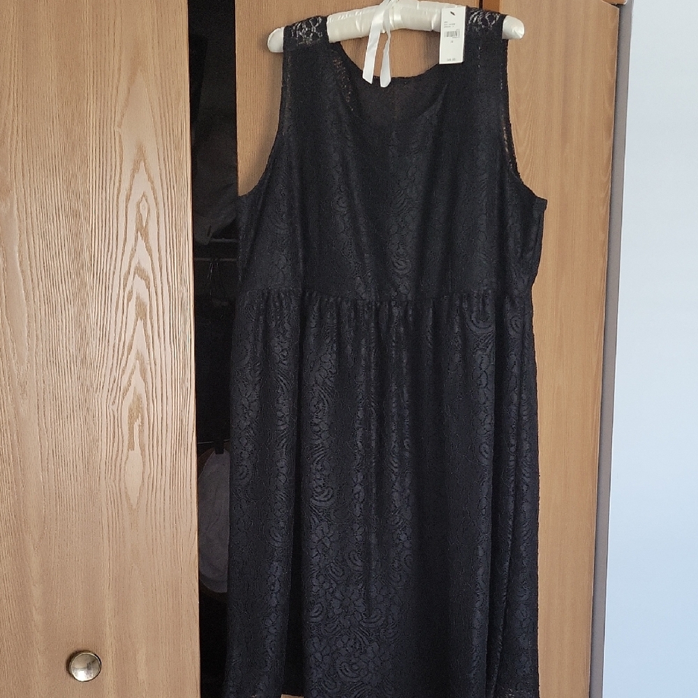 Removing 5/15/26. Lane Bryant Black Lace Dress